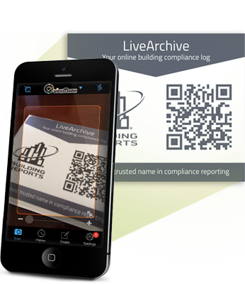 livearchive Phone camera capturing LiveArchive QR code.